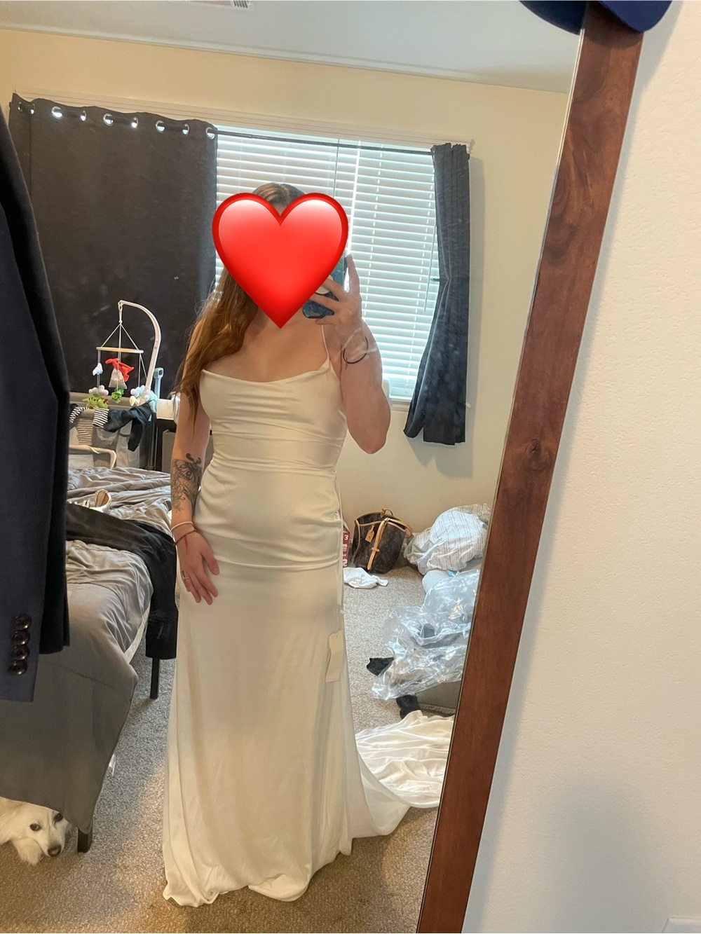 Elegant White Wedding Slip Dress